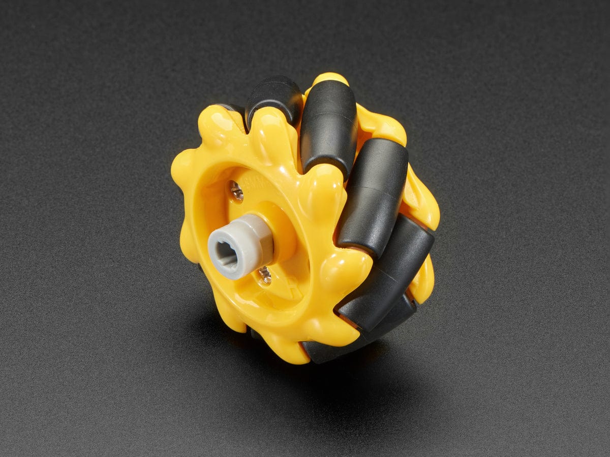 Right Mecanum Wheel - 48mm Diameter - TT Motor or Cross Axle [Discontinued] - Image 2