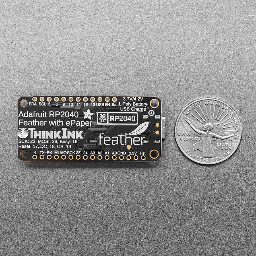 Adafruit RP2040 Feather ThinkInk for 24-pin E-Paper Displays - Image 6
