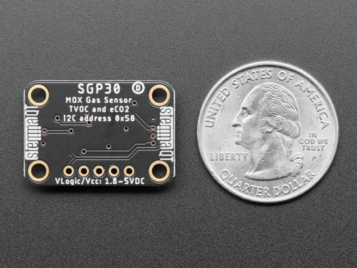 Adafruit SGP30 Air Quality Sensor Breakout - VOC and eCO2 (STEMMA QT / Qwiic) - Image 4