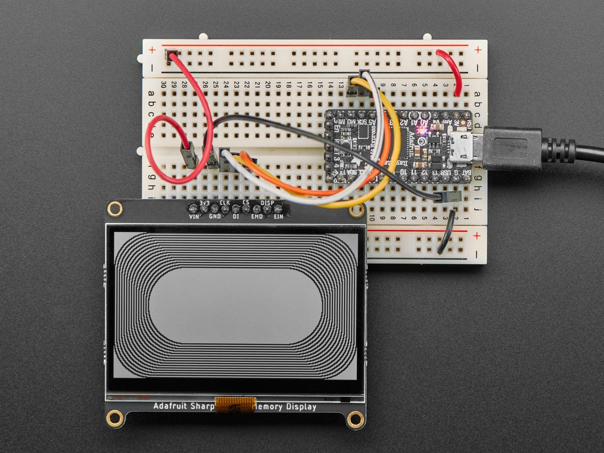 Adafruit SHARP Memory Display Breakout - 2.7" 400x240 Monochrome - Image 5