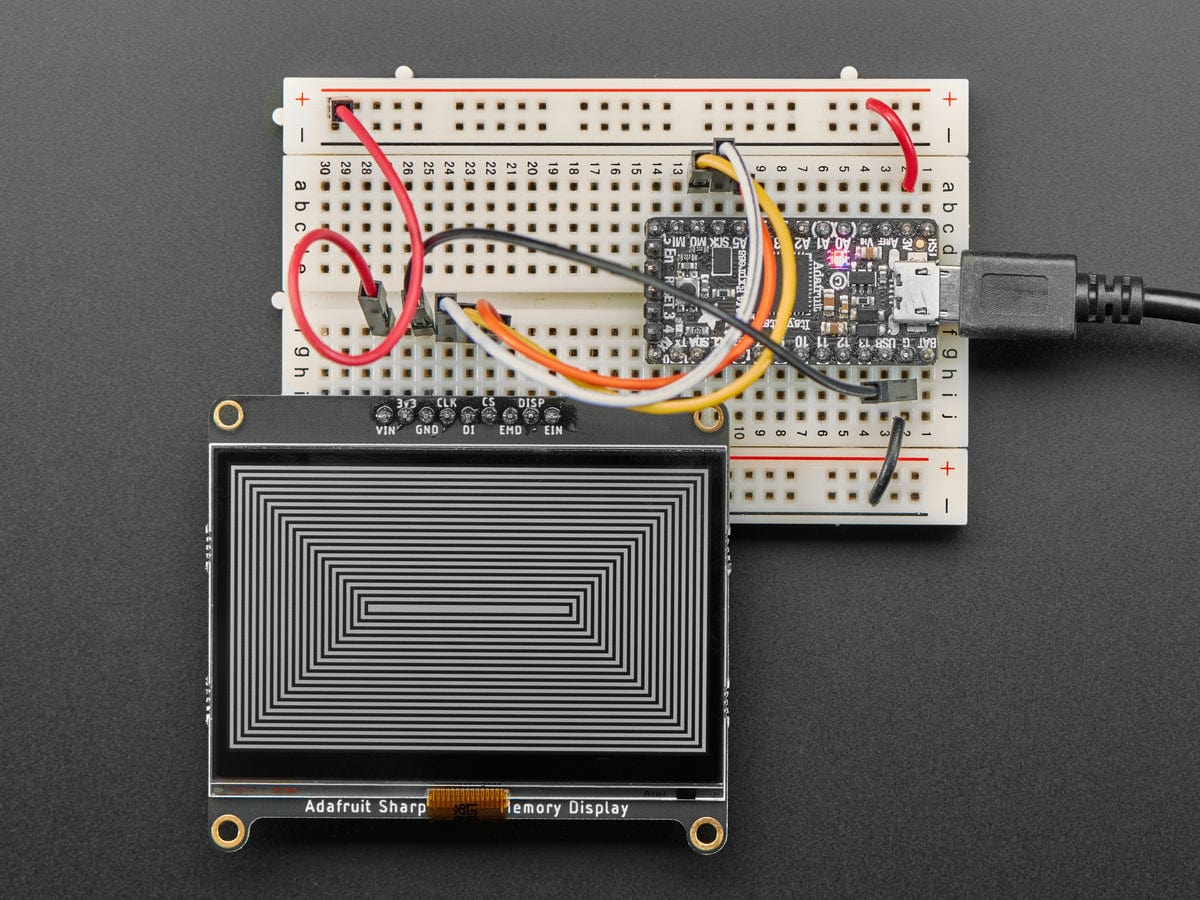 Adafruit SHARP Memory Display Breakout - 2.7" 400x240 Monochrome - Image 8