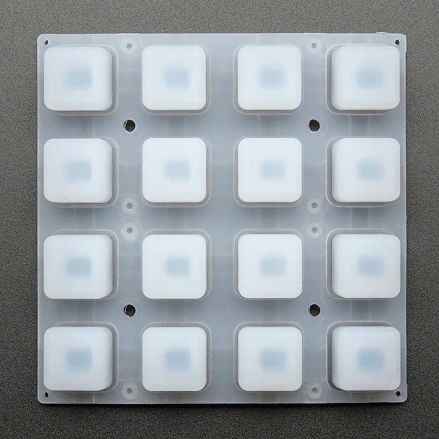 Silicone Elastomer 4 x 4 Button Keypad - for 3mm LEDs - Image 2