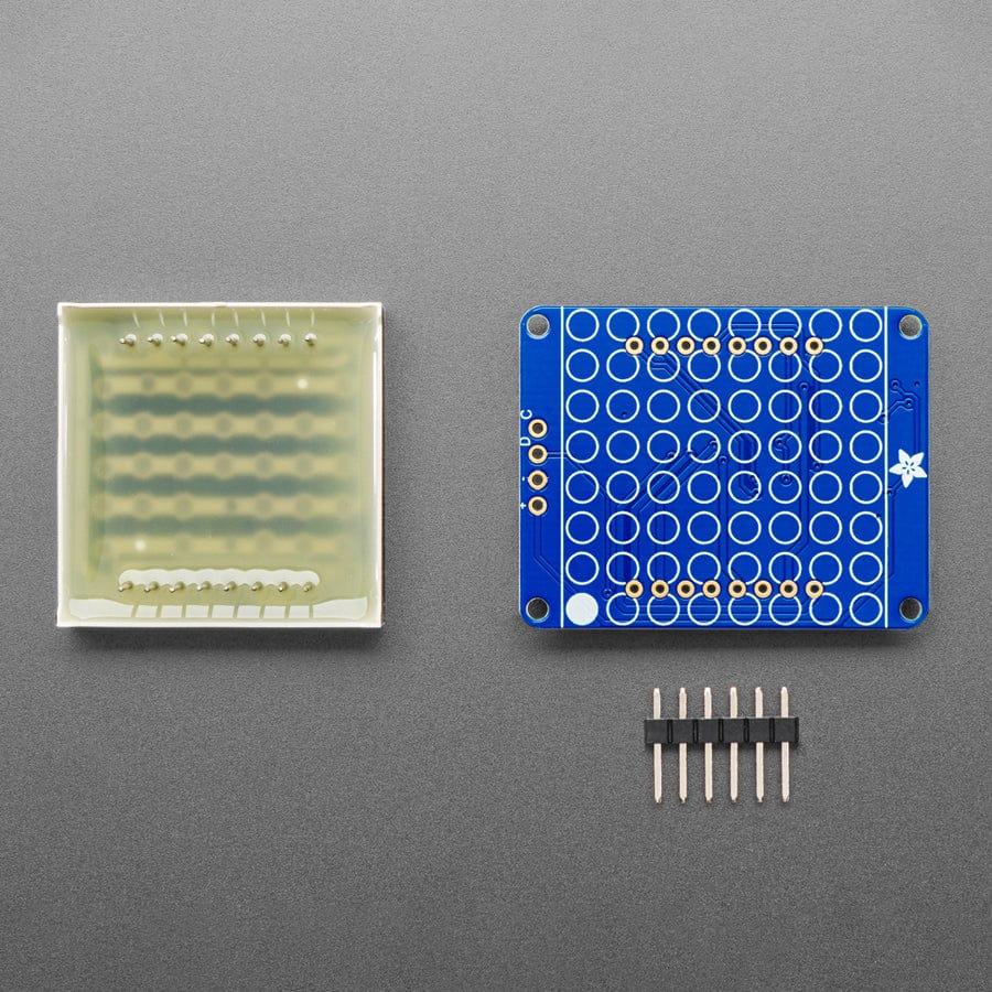 Small 1.2" 8 x 8 Ultra Bright White LED Matrix + Backpack - Image 3