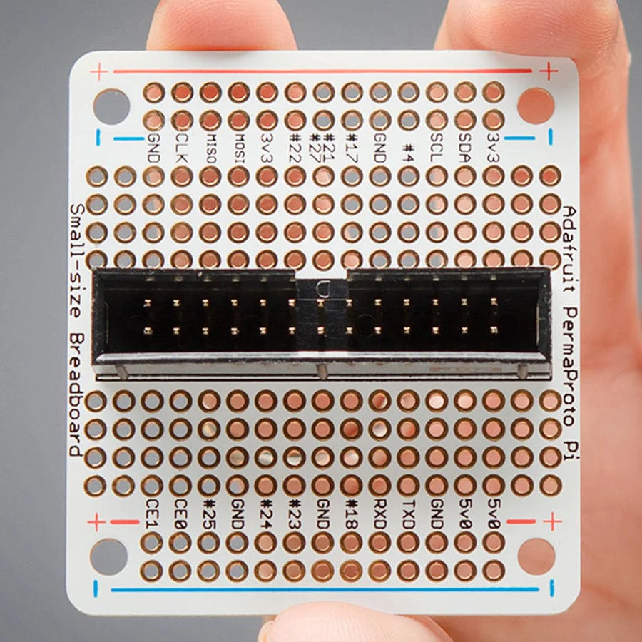 Adafruit Small-Size Perma-Proto Raspberry Pi Breadboard PCB Kit - Image 3