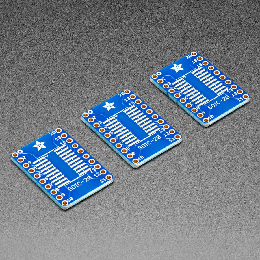 SMT Breakout PCB for SOIC-20 or TSSOP-20 - 3 Pack - Image 4