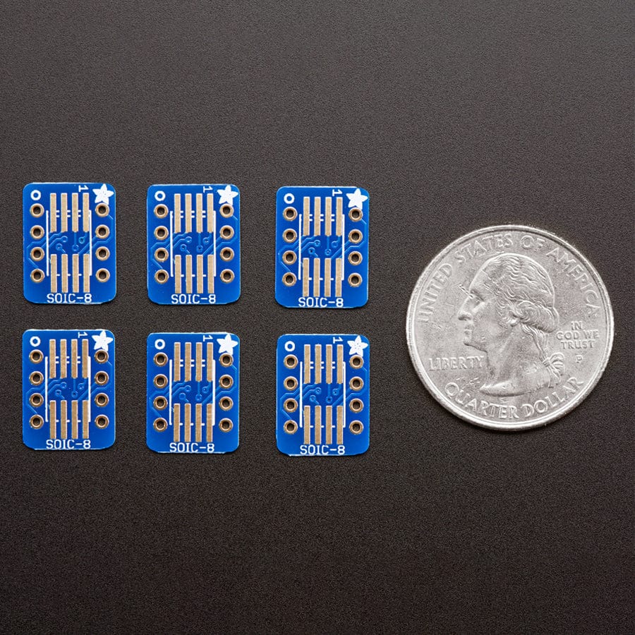 SMT Breakout PCB for SOIC-8, MSOP-8 or TSSOP-8 - 6 Pack - Image 3