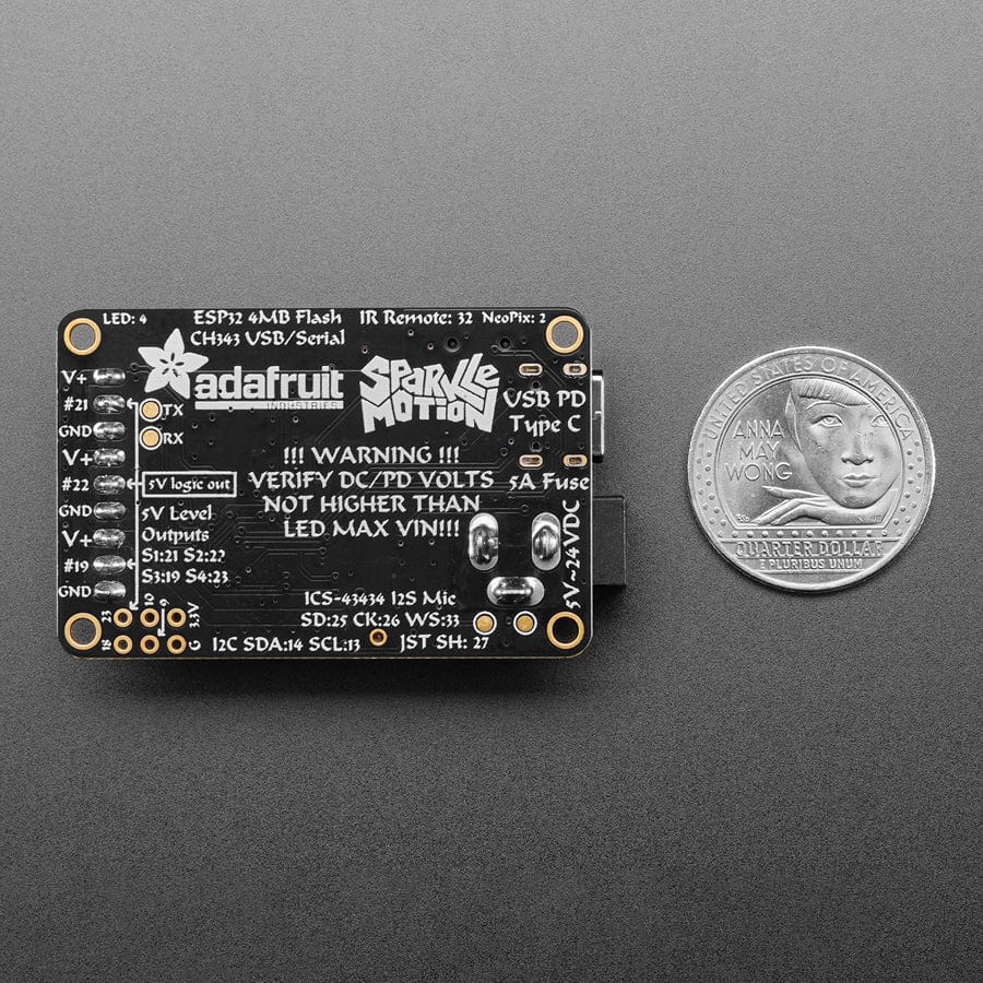 Adafruit Sparkle Motion - All-In-One WLED and xLights Board - Image 6