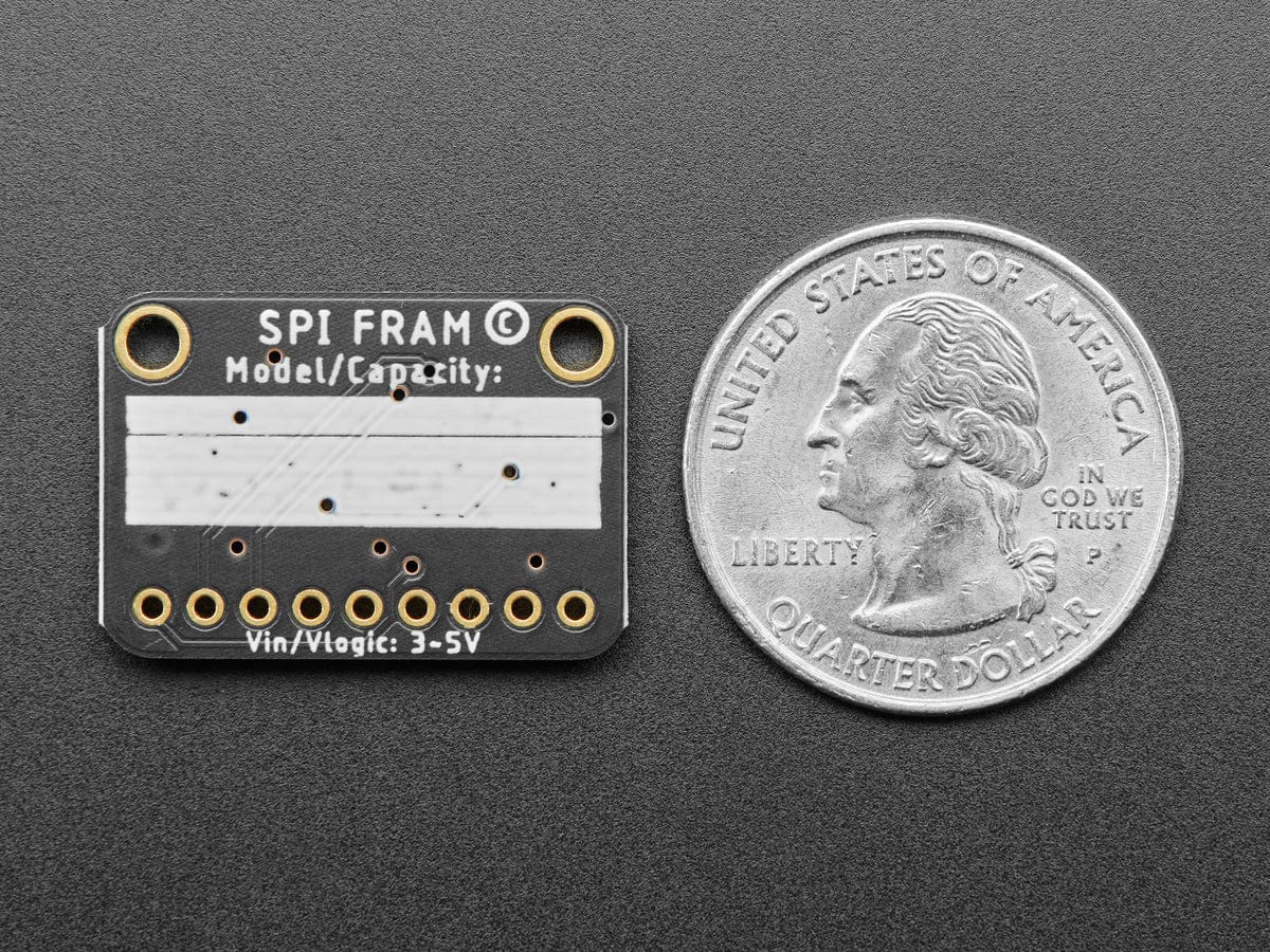 Adafruit SPI Non-Volatile FRAM Breakout - 2 Mbit / 256 KBytes (MB85RS2MTA) - Image 4