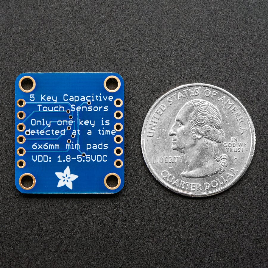 Standalone 5-Pad Capacitive Touch Sensor Breakout - AT42QT1070 - Image 4