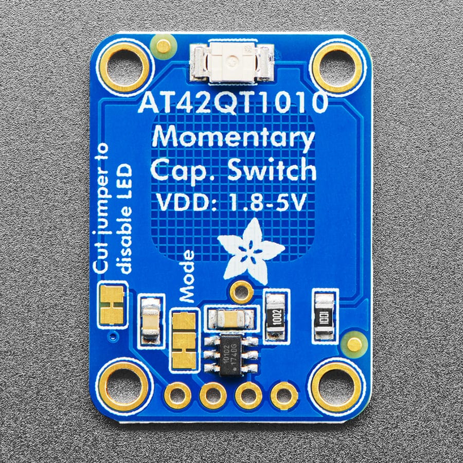 Standalone Momentary Capacitive Touch Sensor Breakout (AT42QT1010) - Image 2