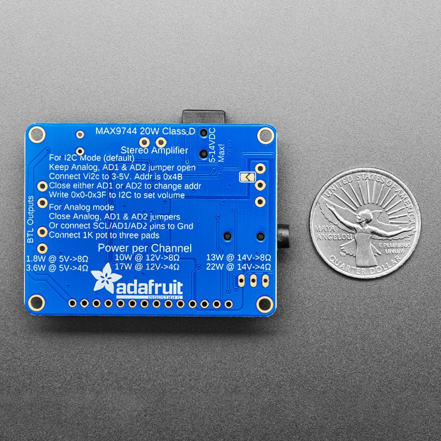 Stereo 20W Class D Audio Amplifier - MAX9744 - Image 6