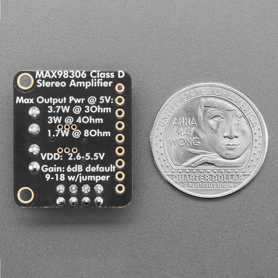 Stereo 3.7W Class D Audio Amplifier - MAX98306 - Image 5