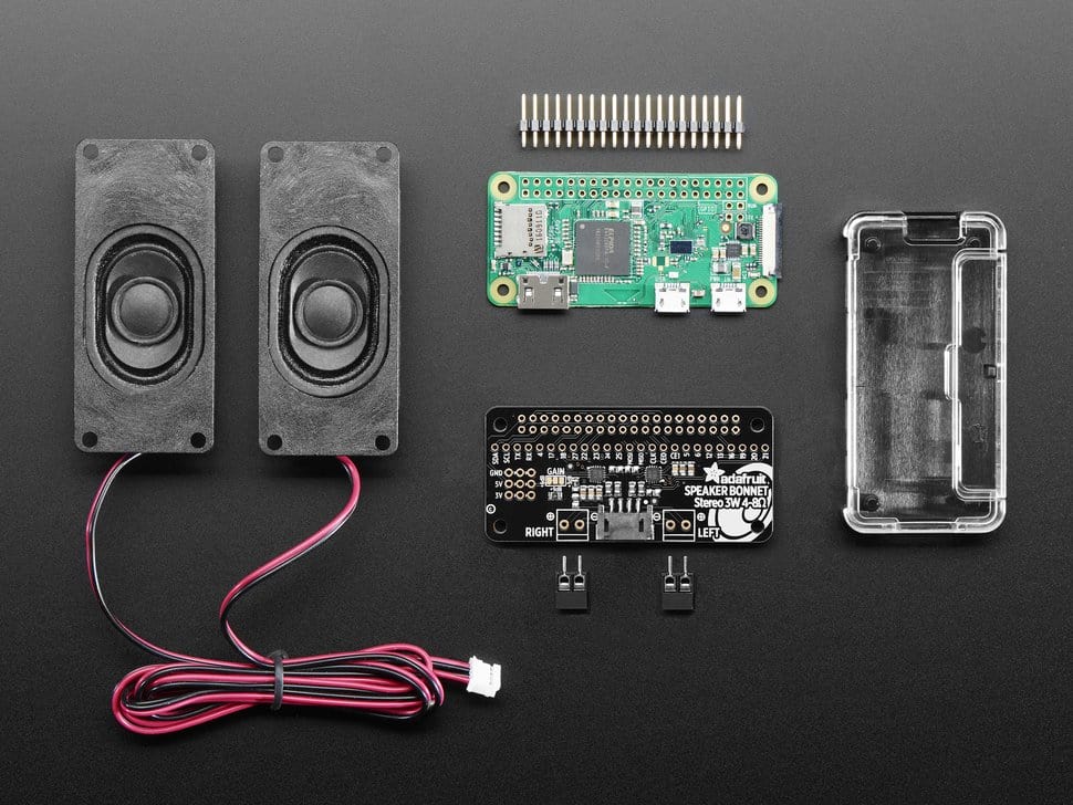Stereo Bonnet Pack for Raspberry Pi Zero W - Includes Pi Zero W [Discontinued] - Image 2