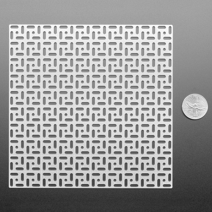 Adafruit Swirly Aluminum Mounting Grid for 0.1" Spaced PCBs - 10x10 - Image 5