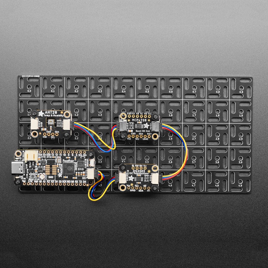 Adafruit Swirly Aluminum Mounting Grid for 0.1" Spaced PCBs - Image 2