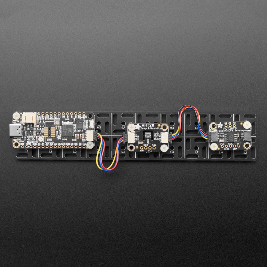 Adafruit Swirly Aluminum Mounting Grid for 0.1" Spaced PCBs - 2x10 - Image 4