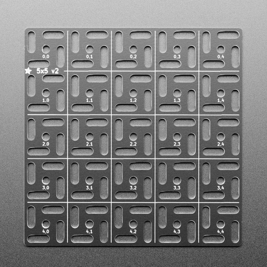 Adafruit Swirly Aluminum Mounting Grid for 0.1" Spaced PCBs - 5x5 - Image 2