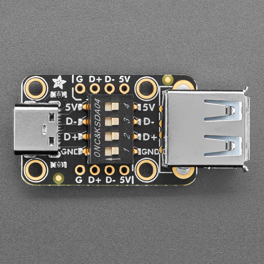 Adafruit Switchable USB Type A to C Breakout Board - Image 2