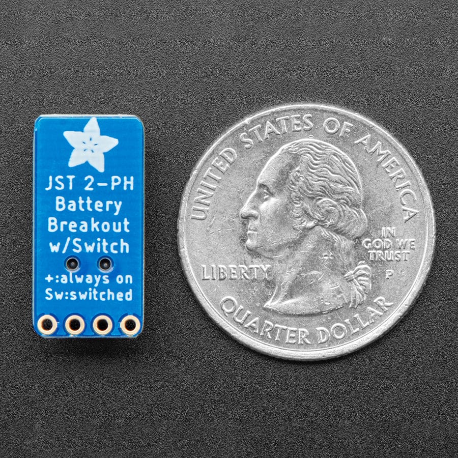 Switched JST-PH 2-Pin SMT Right Angle Breakout Board - Image 7