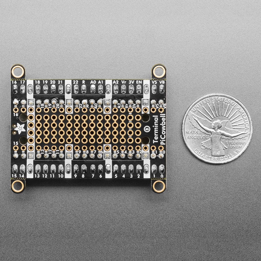 Adafruit Terminal PiCowbell for Pico with Pre-Soldered Sockets - Reset Button & STEMMA QT - Image 5