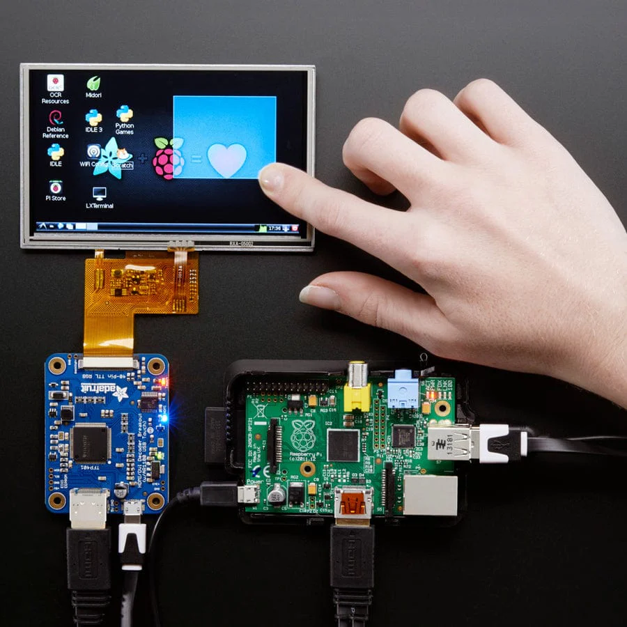 TFP401 HDMI/DVI Decoder to 40-Pin TTL Breakout - With Touch - Image 5