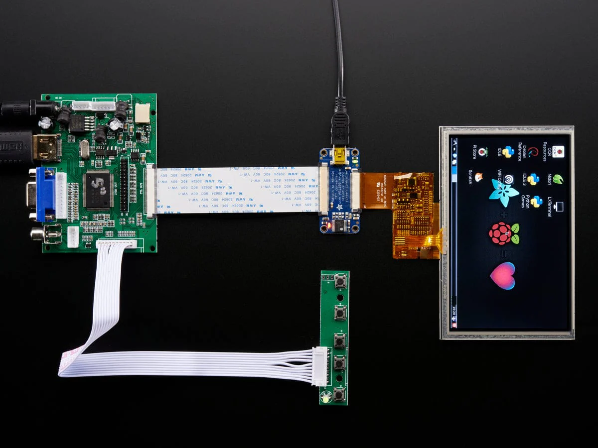 Adafruit TFT 50pin to 40pin + AR1100 Touchscreen Adapter [Discontinued] - Image 4