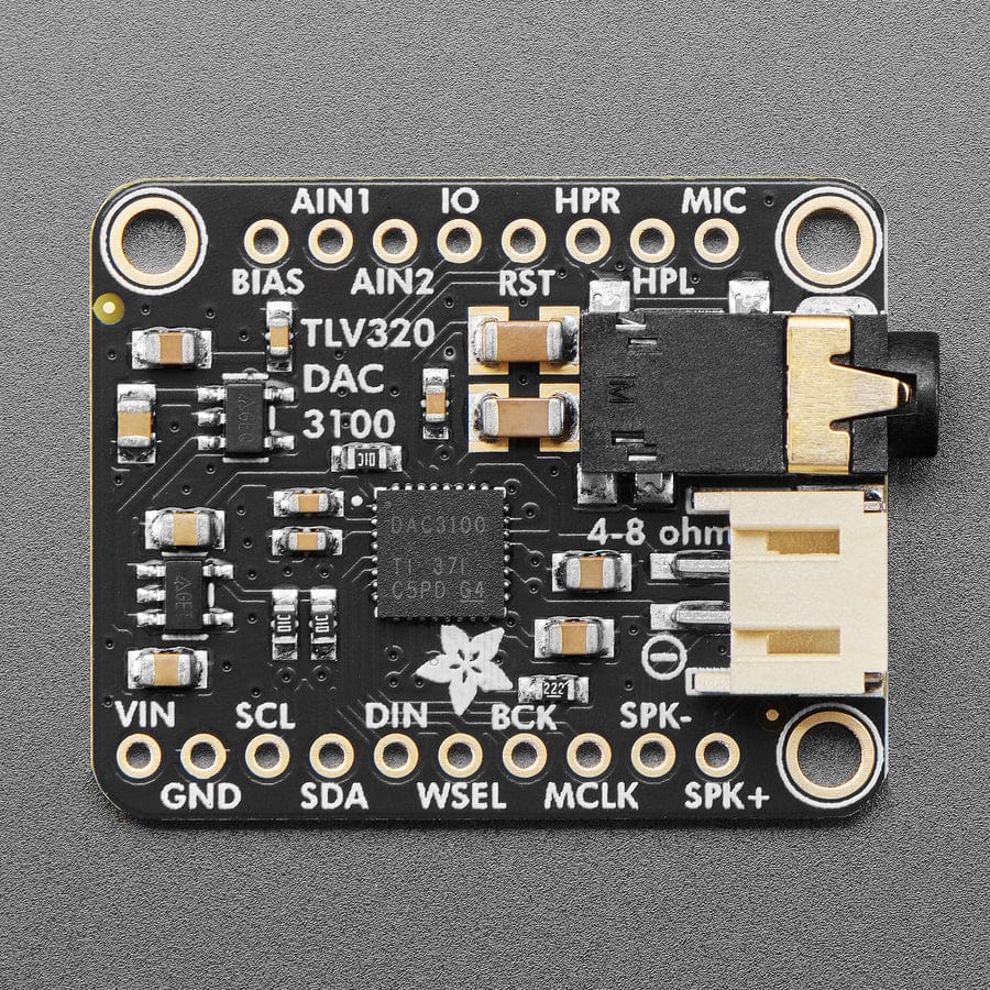 Adafruit TLV320DAC3100 - I2S DAC with Headphone and Speaker Out - Image 3