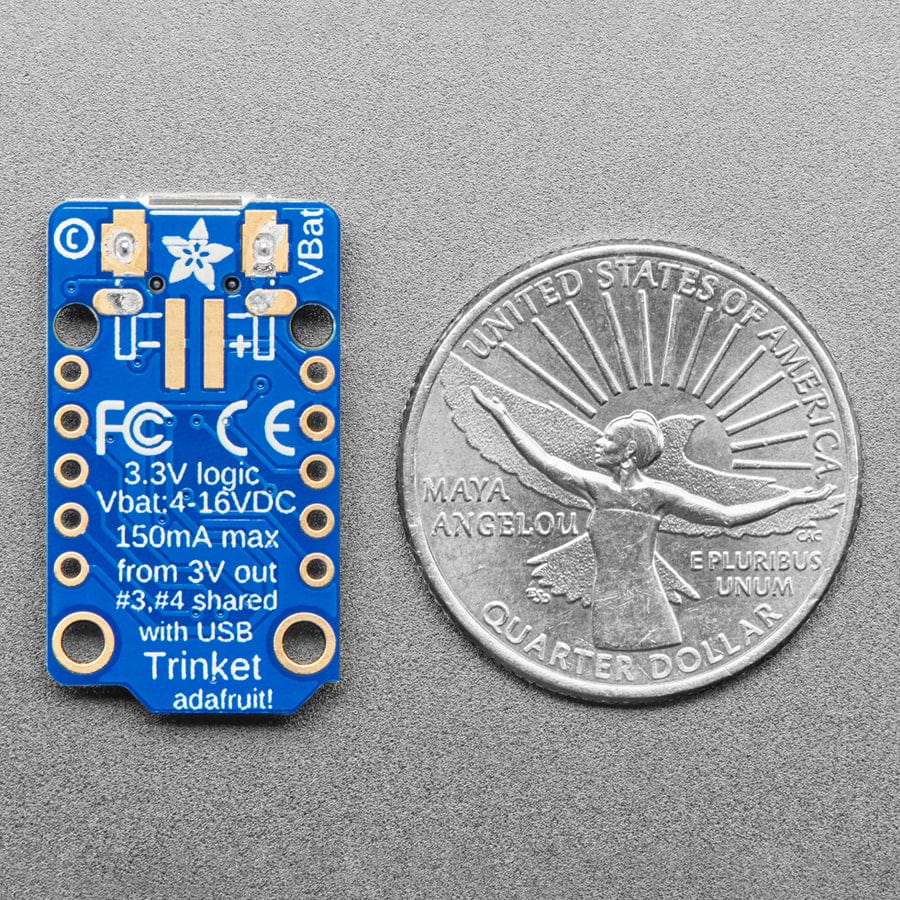 Adafruit Trinket - Mini Microcontroller - 3.3V Logic (Micro-USB) - Image 6