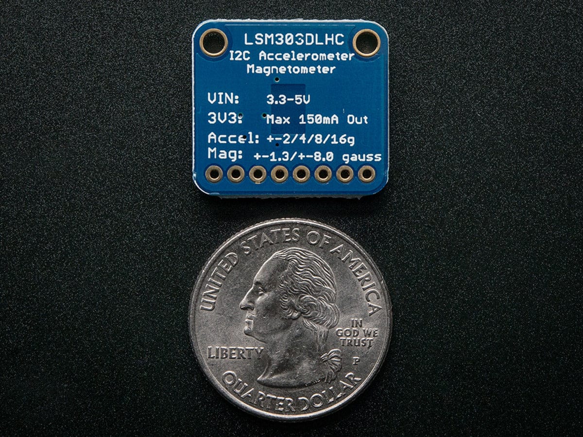 Triple-axis Accelerometer+Magnetometer (Compass) Board - LSM303 [Discontinued] - Image 2