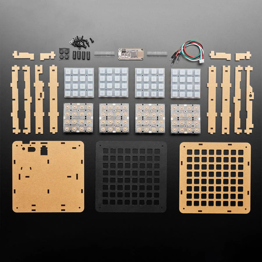Adafruit 8 x 8 NeoTrellis Feather M4 Kit Pack - Image 3
