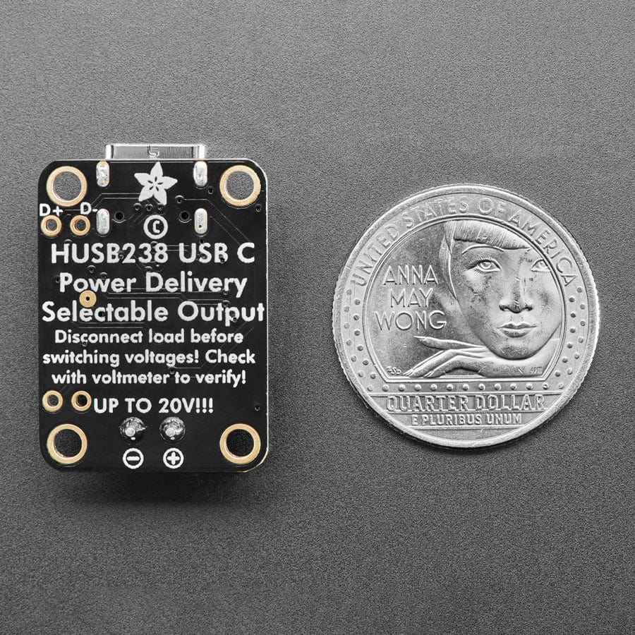 Adafruit USB Type C Power Delivery Dummy - I2C or Switchable - HUSB238 - STEMMA QT / Qwiic - Image 6