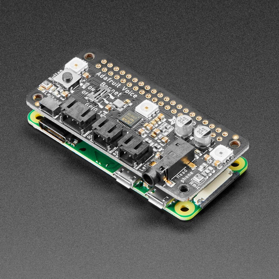 Adafruit Voice Bonnet for Raspberry Pi - Two Speakers + Two Mics [Discontinued] - Image 4