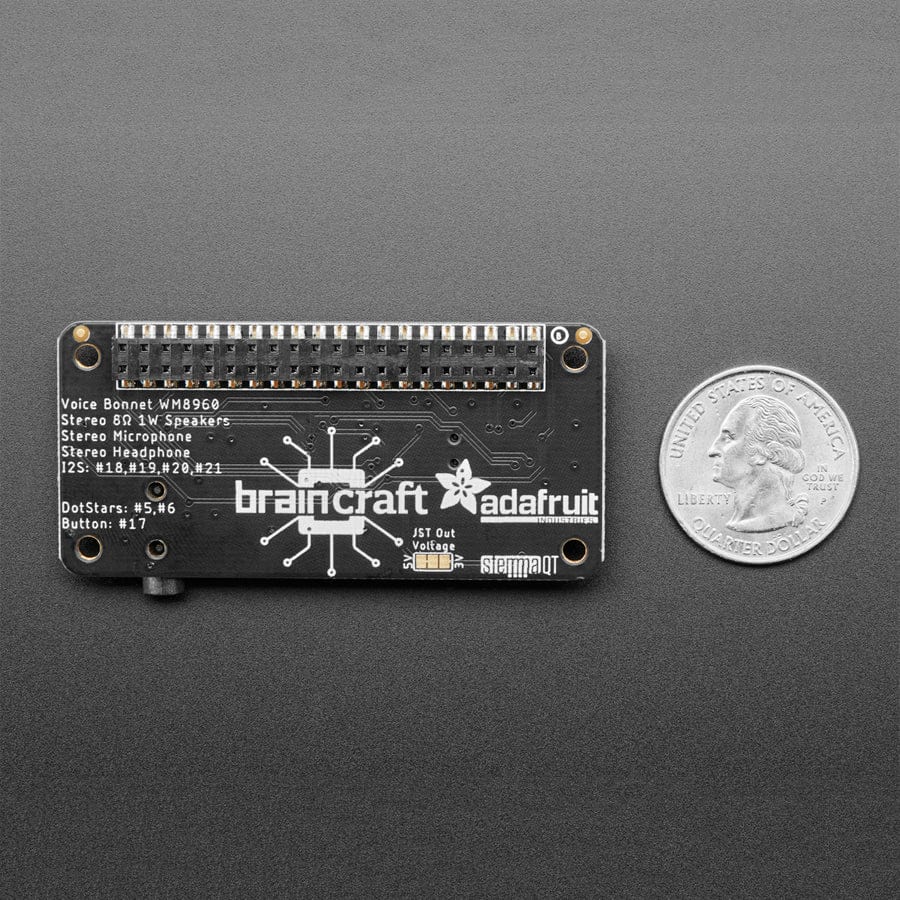 Adafruit Voice Bonnet for Raspberry Pi - Two Speakers + Two Mics [Discontinued] - Image 6