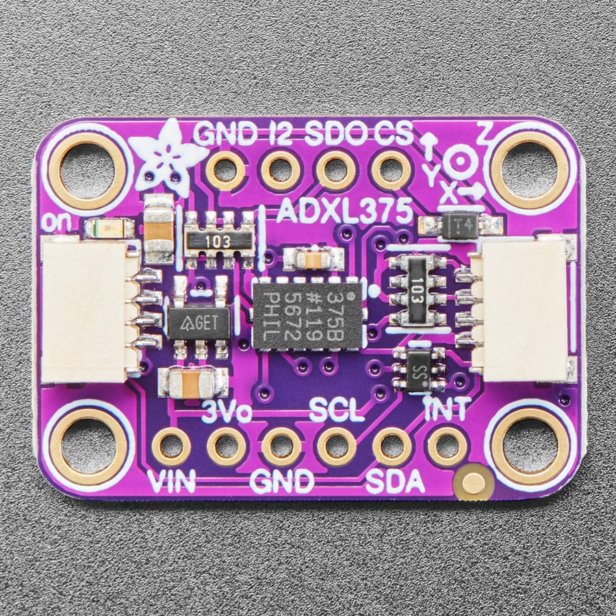 ADXL375 - High G Accelerometer (+-200g) with I2C and SPI (STEMMA QT / Qwiic) - Image 4