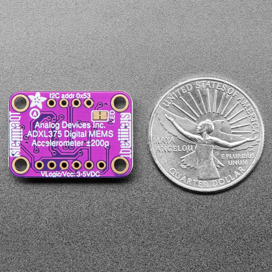 ADXL375 - High G Accelerometer (+-200g) with I2C and SPI (STEMMA QT / Qwiic) - Image 5