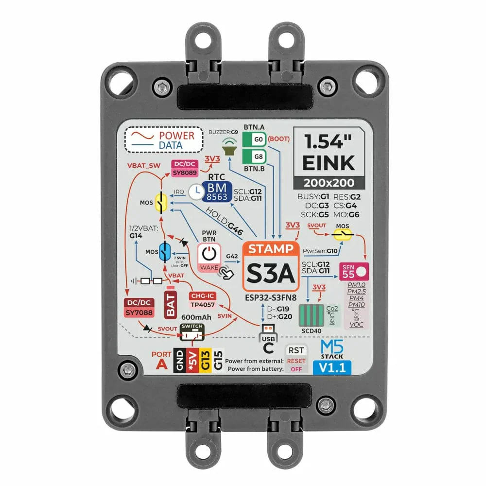 Air Quality Kit v1.1 with M5StampS3A (SEN55, SCD40) - Image 4
