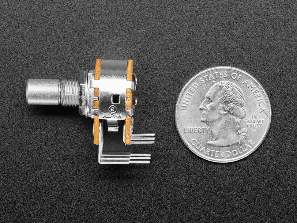 Alpha Dual-Gang 16mm Right-angle PC Mount - 250K Audio (RV16A01F-41-15R1-A250K-30H4) - Image 3