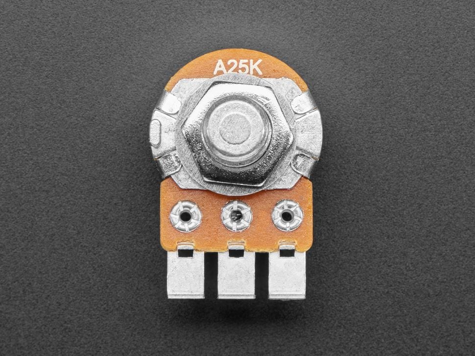 Alpha Dual-Gang 16mm Right-angle PC Mount - 25K Audio (RV16A01F-41-15R1-A25K-30H4) [discontinued] - Image 2