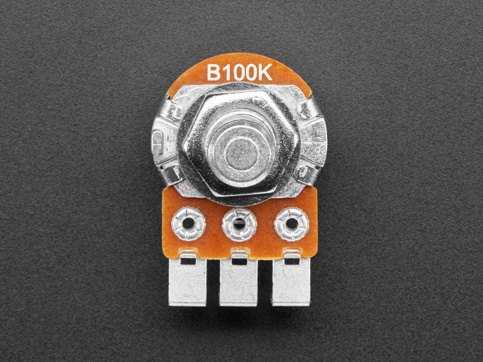 Alpha Single-Gang 16mm Right-angle PC Mount - 100K Linear (RV16AF-41-15R1-B100K-30H4) - Image 2