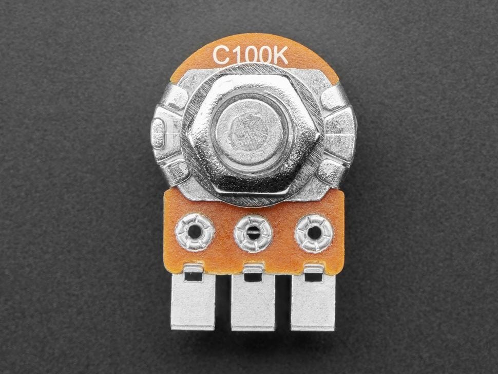 Alpha Single-Gang 16mm Right-angle PC Mount - 100K Reverse Audio (RV16AF-41-15R1-C100K-30H4) - Image 2