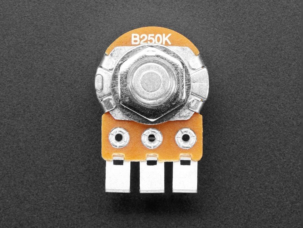 Alpha Single-Gang 16mm Right-angle PC Mount - 250K Linear (RV16AF-41-15R1-250K-30H4) - Image 2