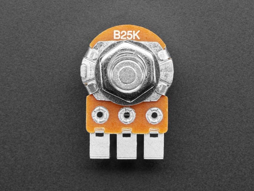 Alpha Single-Gang 16mm Right-angle PC Mount - 25K Linear (RV16AF-41-15R1-B25K-30H4) - Image 2