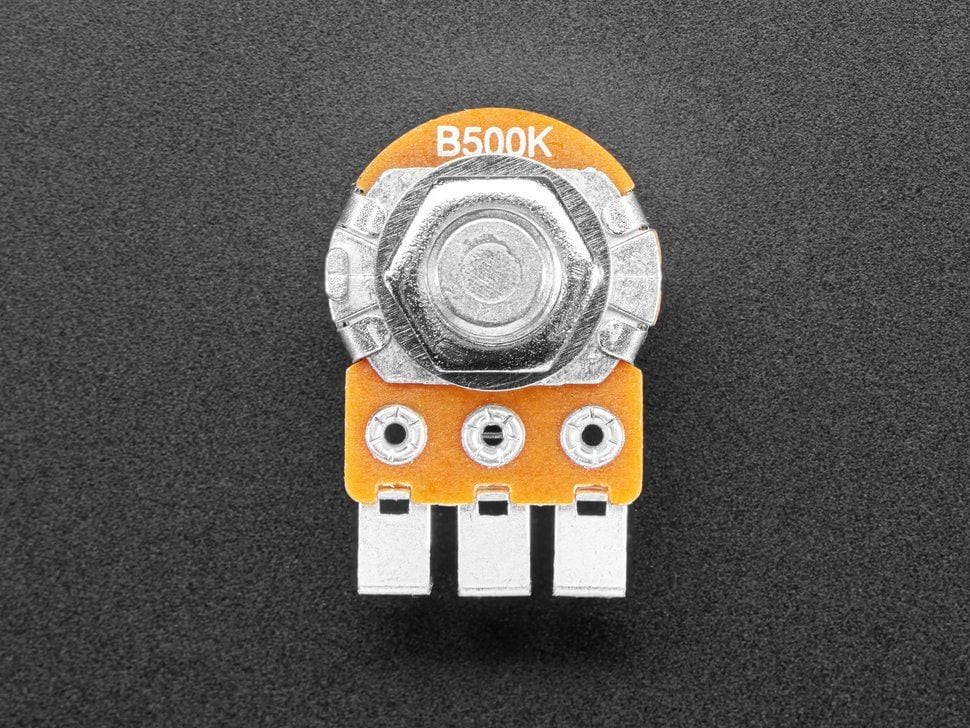Alpha Single-Gang 16mm Right-angle PC Mount - 500K Linear (RV16AF-41-15R1-B500K-30H4) - Image 2