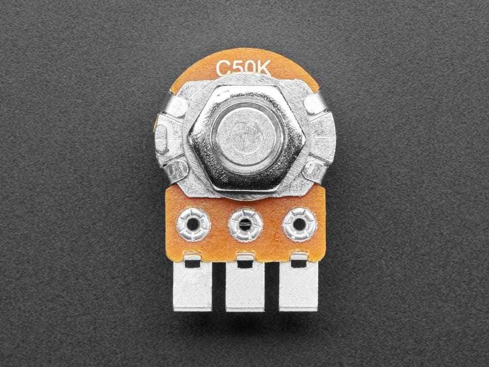 Alpha Single-Gang 16mm Right-angle PC Mount - 50K Reverse Audio (RV16AF-41-15R1-C50K-30H4) [Discontinued] - Image 2