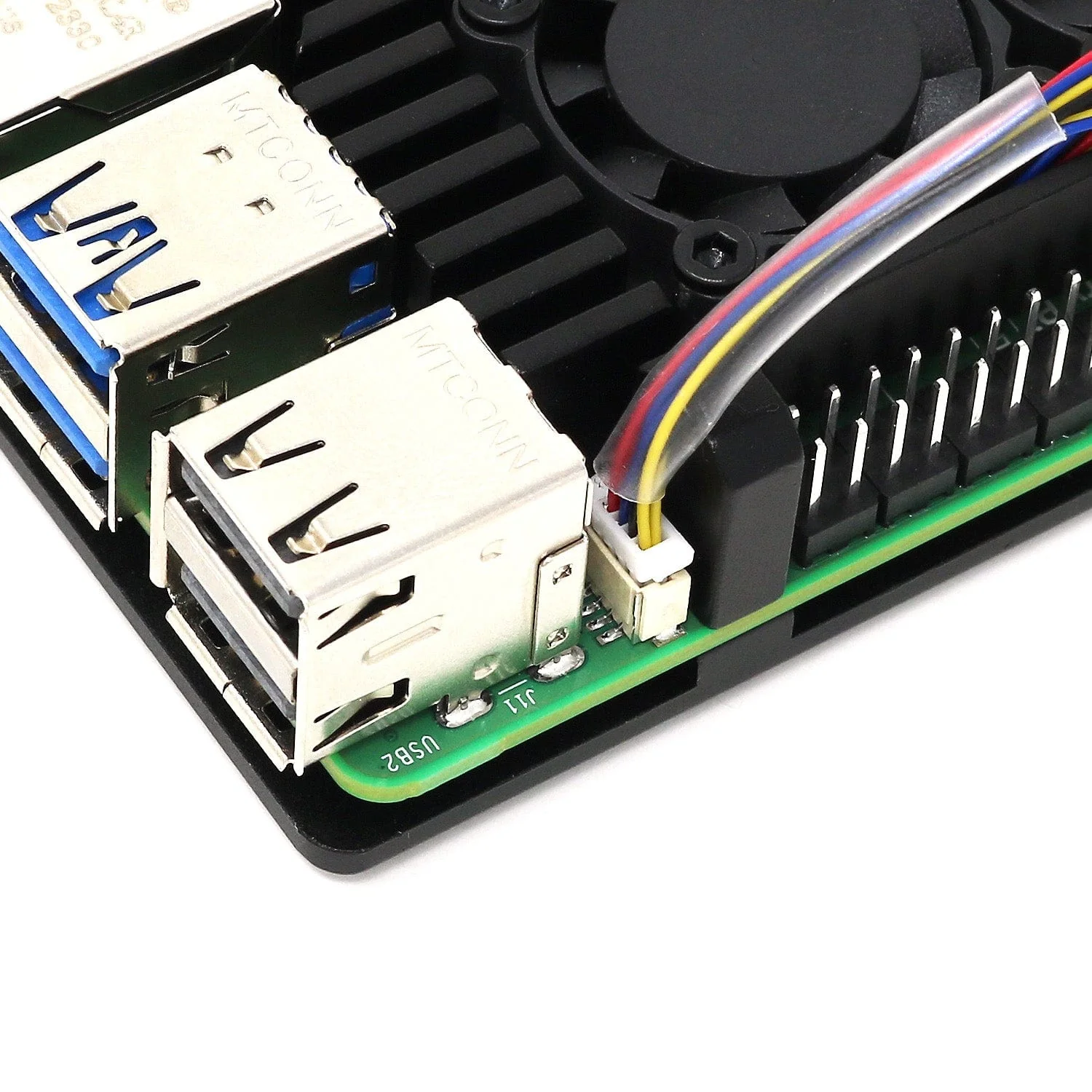 Aluminium Armour Dual-Fan Heatsink Case for Raspberry Pi 5 - Image 6