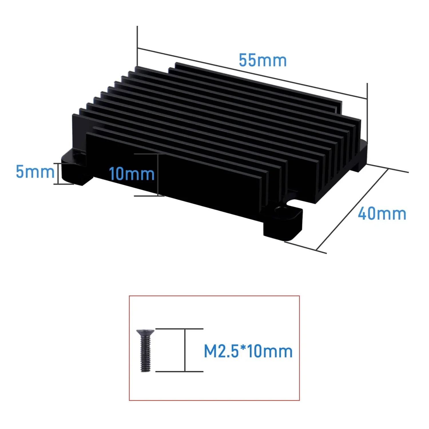 Aluminium CNC Heatsink for Raspberry Pi Compute Module 5 - Image 5