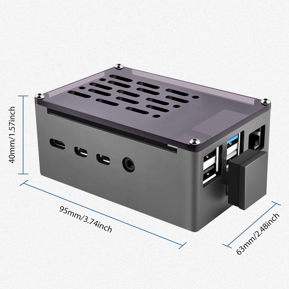 Aluminium NAS Case for Pi 4 with Quiet Cooling Fan - Image 8