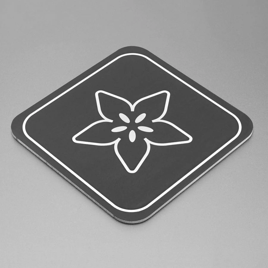 Aluminum PCB Coaster with Adafruit Logo