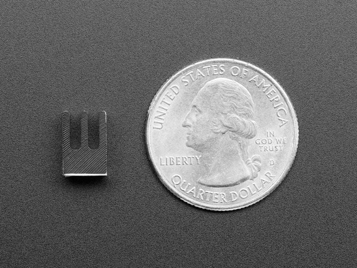 Aluminum SMT Heat Sink - 0.26"x0.26" square - 0.39" tall - Image 3