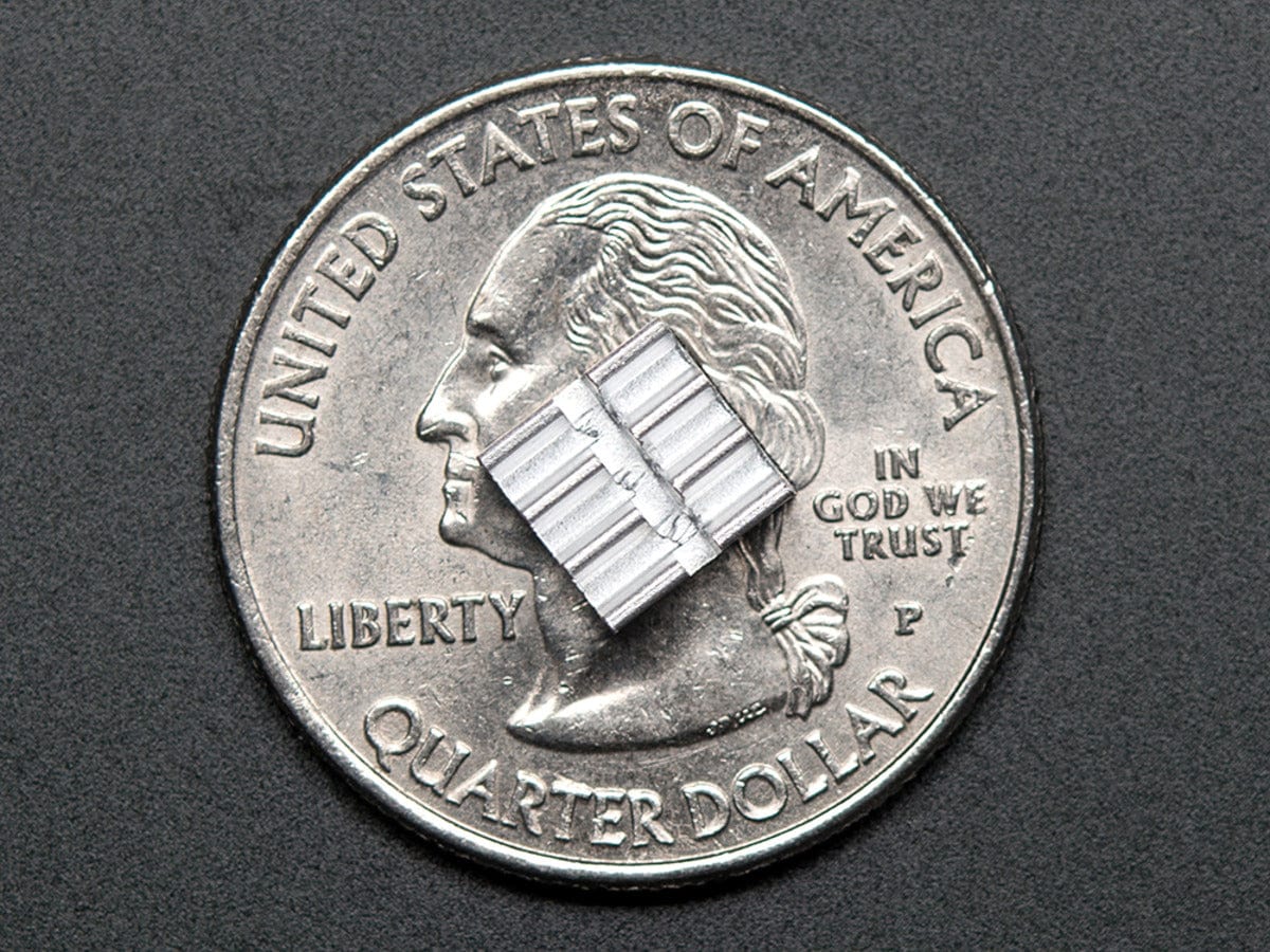 Aluminum SMT Heat Sinks 10 Pack - 0.25"x0.25" x 0.15" tall - Image 2